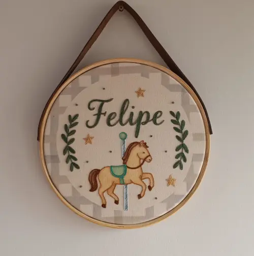 Porta Maternidade Bordado Personalizado
