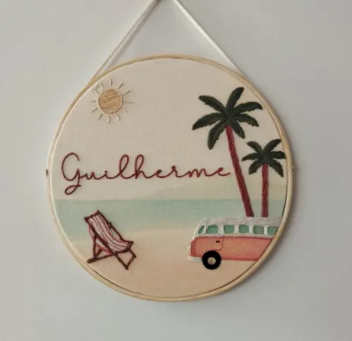 Porta Maternidade Bordado Personalizado