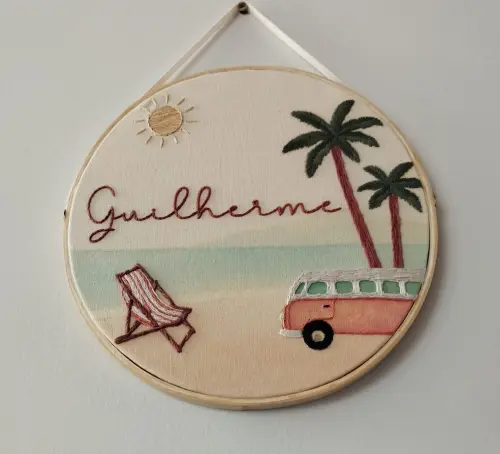 Porta Maternidade Bordado Personalizado