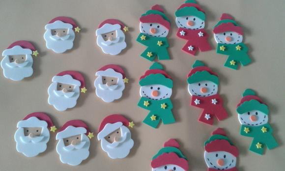 Apliques em Eva de Natal
