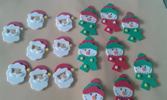 Apliques em Eva de Natal