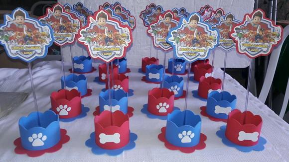 Centro de Mesa Patrulha Canina