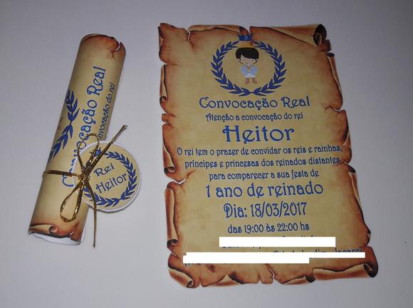 Convite Pergaminho