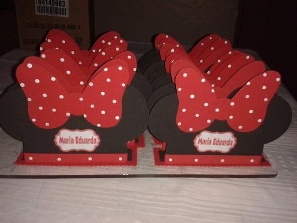 Porta Guardanapos Minnie Vermelha