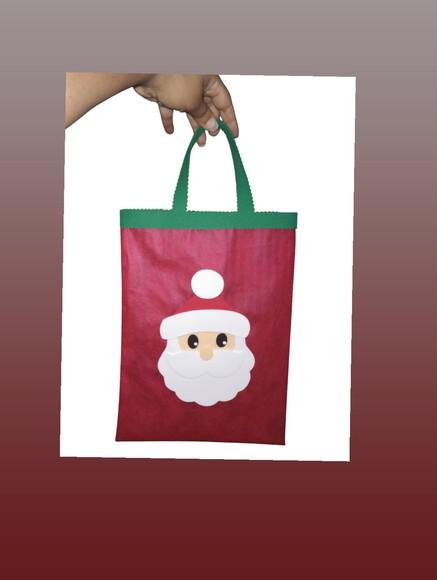 Sacola Papai Noel de Eva, Sacola para Atividade Escolar