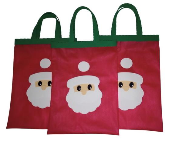 Sacola Papai Noel de Eva, Sacola para Atividade Escolar