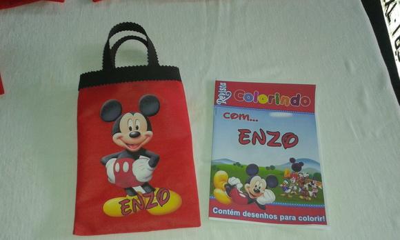 Sacolinha com Livrinho de Colorir