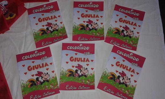 Sacolinha com Revistinha de Colorir Minnie