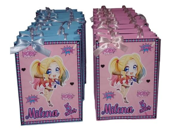 Sacolinha Personalizada Arlequina Baby