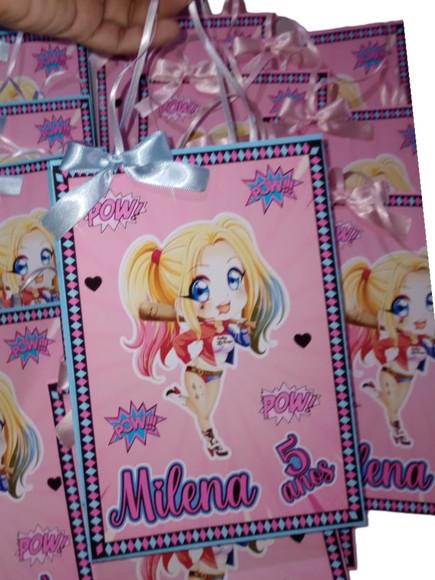 Sacolinha Personalizada Arlequina Baby