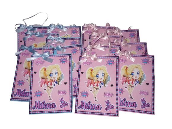 Sacolinha Personalizada Arlequina Baby