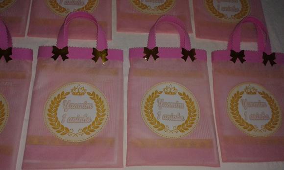 Sacolinhas Personalizadas Princesa coroa