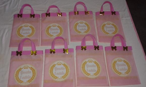 Sacolinhas Personalizadas Princesa coroa