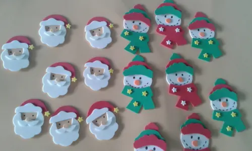 Apliques em Eva de Natal