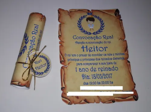 Convite Pergaminho