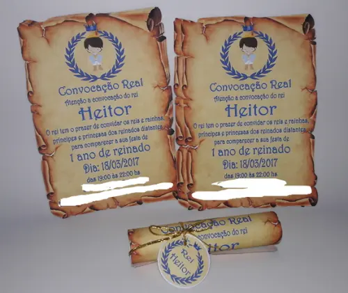 Convite Pergaminho