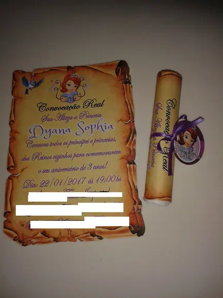 Convite Pergaminho