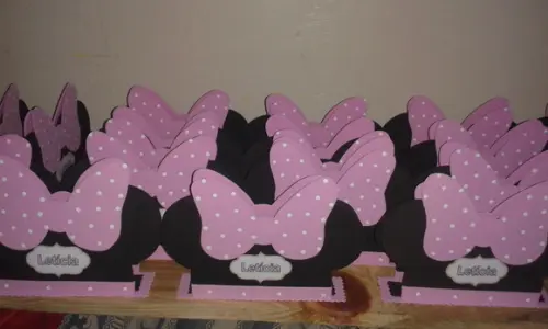 Porta Guardanapo Minnie Rosa