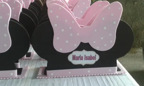 Porta Guardanapo Minnie Rosa
