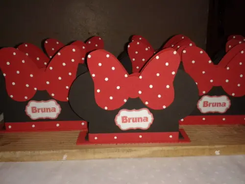Porta Guardanapos Minnie Vermelha