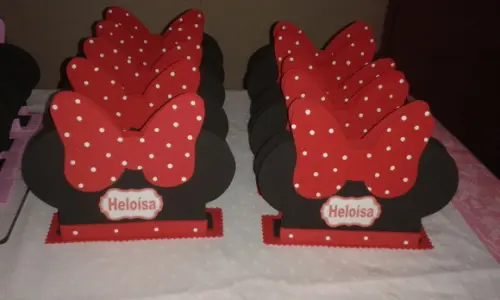 Porta Guardanapos Minnie Vermelha