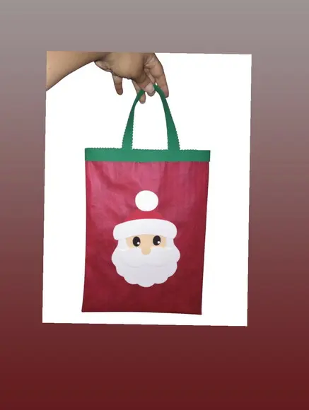 Sacola Papai Noel de Eva, Sacola para Atividade Escolar