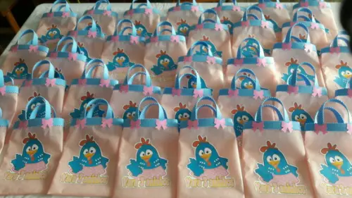 Sacolinha Galinha Pintadinha Rosa