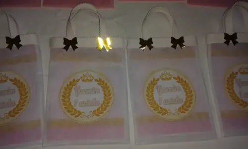 Sacolinhas Personalizadas Princesa coroa