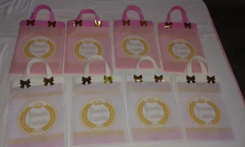 Sacolinhas Personalizadas Princesa coroa