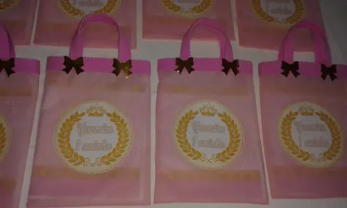 Sacolinhas Personalizadas Princesa coroa