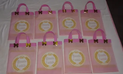 Sacolinhas Personalizadas Princesa coroa