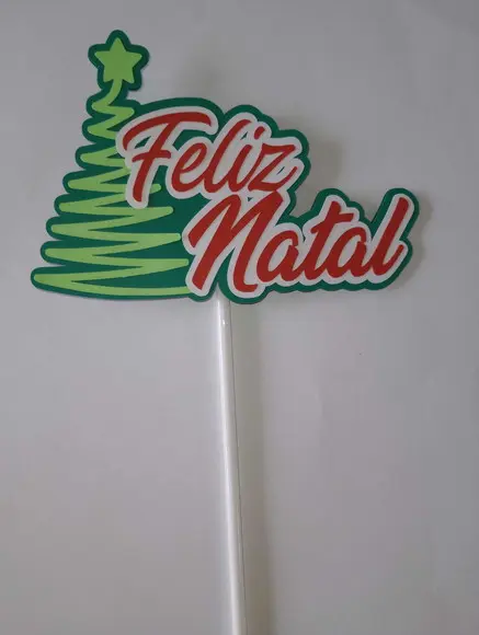 Topo de Bolo Feliz Natal