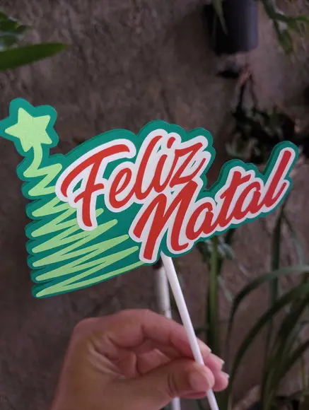 Topo de Bolo Feliz Natal