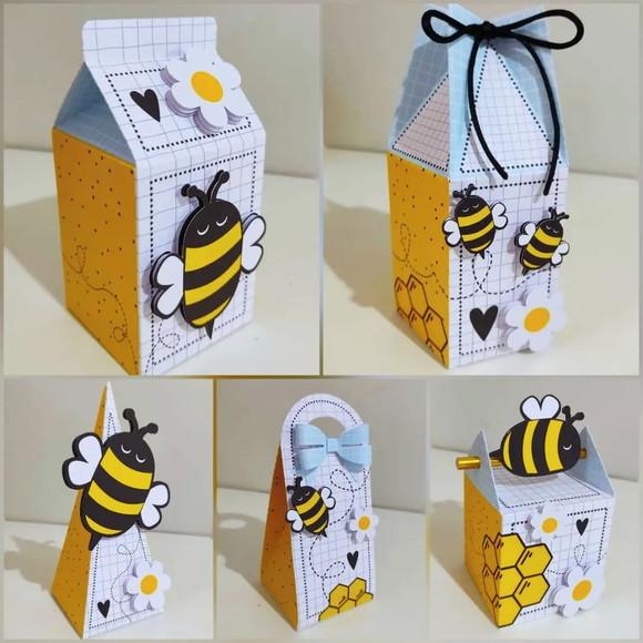 20 Itens Personalizados Caixinhas Abelhinhas