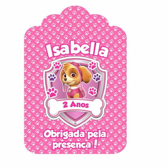 60 Tags de Agradecimento Patrulha Canina