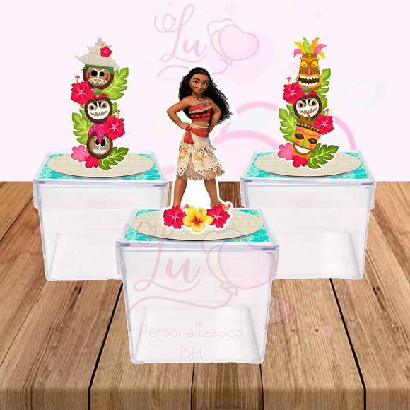Apliques 3d para Caixa Acrílica Moana- 30 Unidades