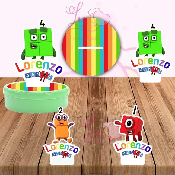 Apliques para Latinhas Numberblocks -30 Unidades