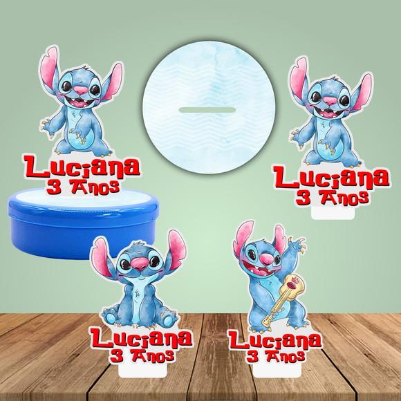 Apliques para Latinhas Stitch 3d -30 Unidades