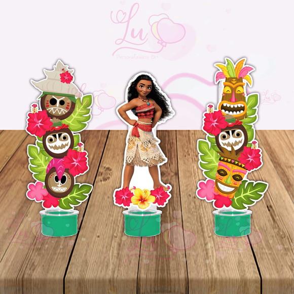 Apliques para Tubetes Moana-50 Unidades