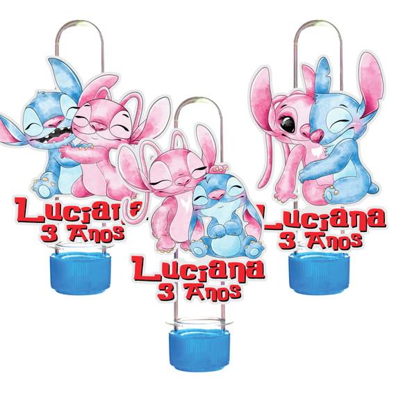 Apliques para Tubetes Stitch Angel- 50 Unidades