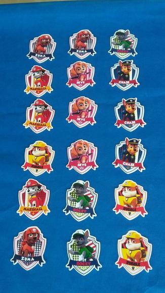 Apliques Patrulha Canina- 50 Unidades