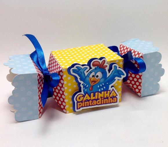Caixa Bala galinha pintadinha