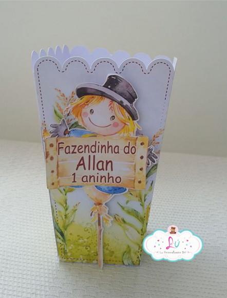 Caixa Cachepó Fazendinha 3d