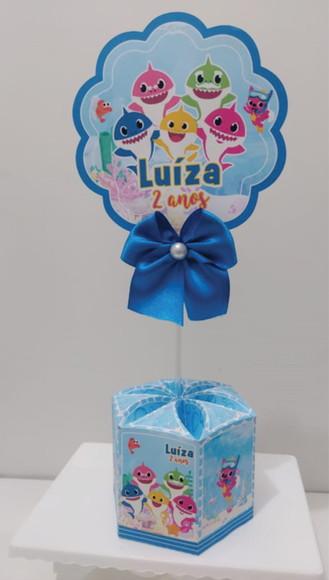 Centro de Mesa Baby Shark Azul