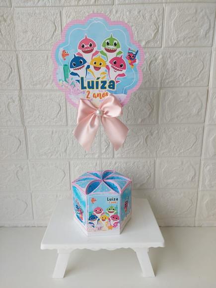 Centro de Mesa Baby Shark Rosa