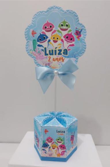 Centro de Mesa Baby Shark Azul 2