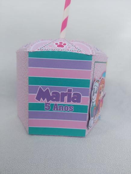 Centro de Mesa Patrulha Rosa Lembrancinhas Enfeite Festas 3d