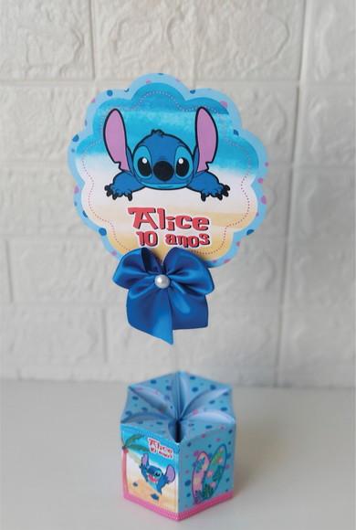 Centro de Mesa Stitch Lembrancinhas Enfeite Festas