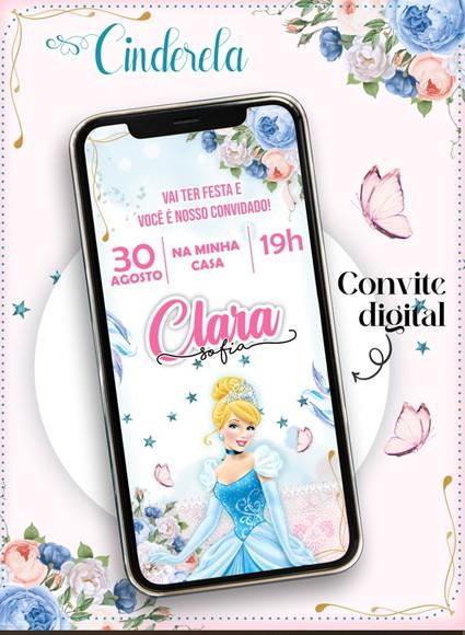 Convite Digital Cinderela