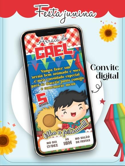 Convite Digital Festa Junina